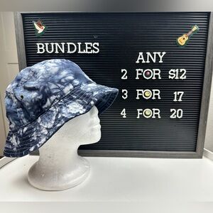 %100 Cotton Tie Dye Bucket Hat (Bundle eligible)